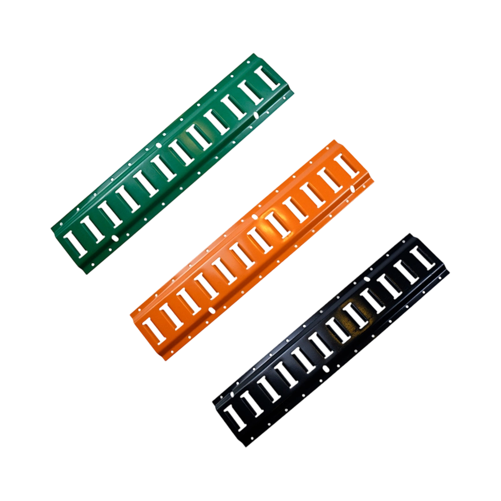 Thép sơn tĩnh điện màu Đường ray buộc ngang Bolt-On E Track trong xe kéo và xe tải