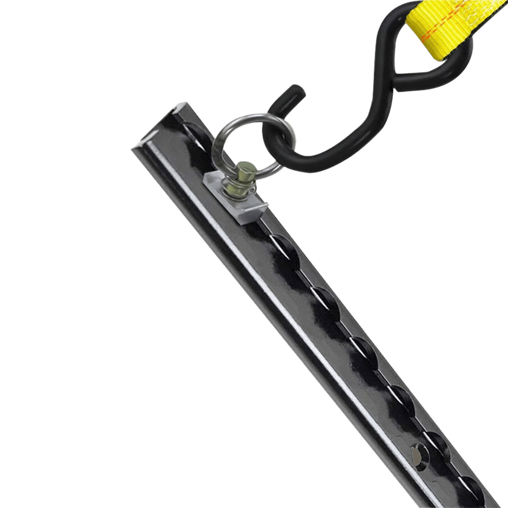 Đường ray chữ L bằng nhôm Anodized đen 72'