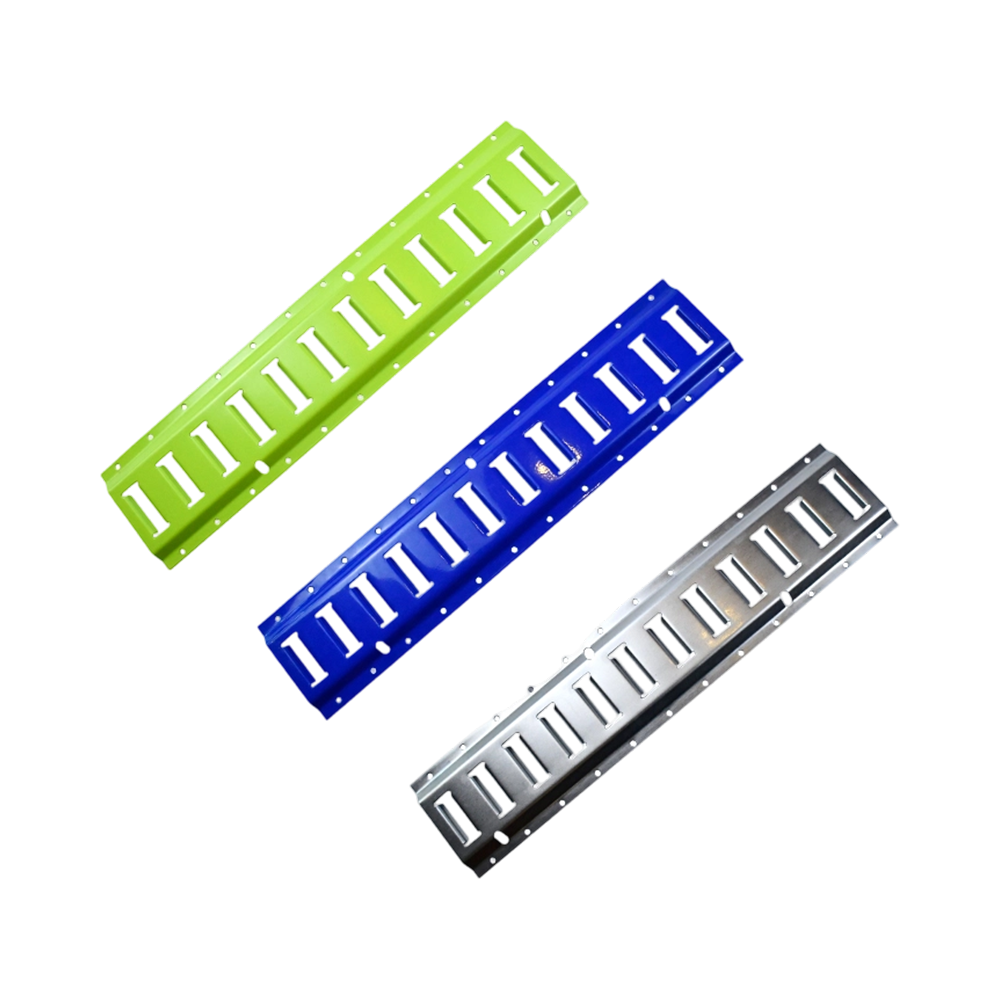 Thép sơn tĩnh điện màu Đường ray buộc ngang Bolt-On E Track trong xe kéo và xe tải