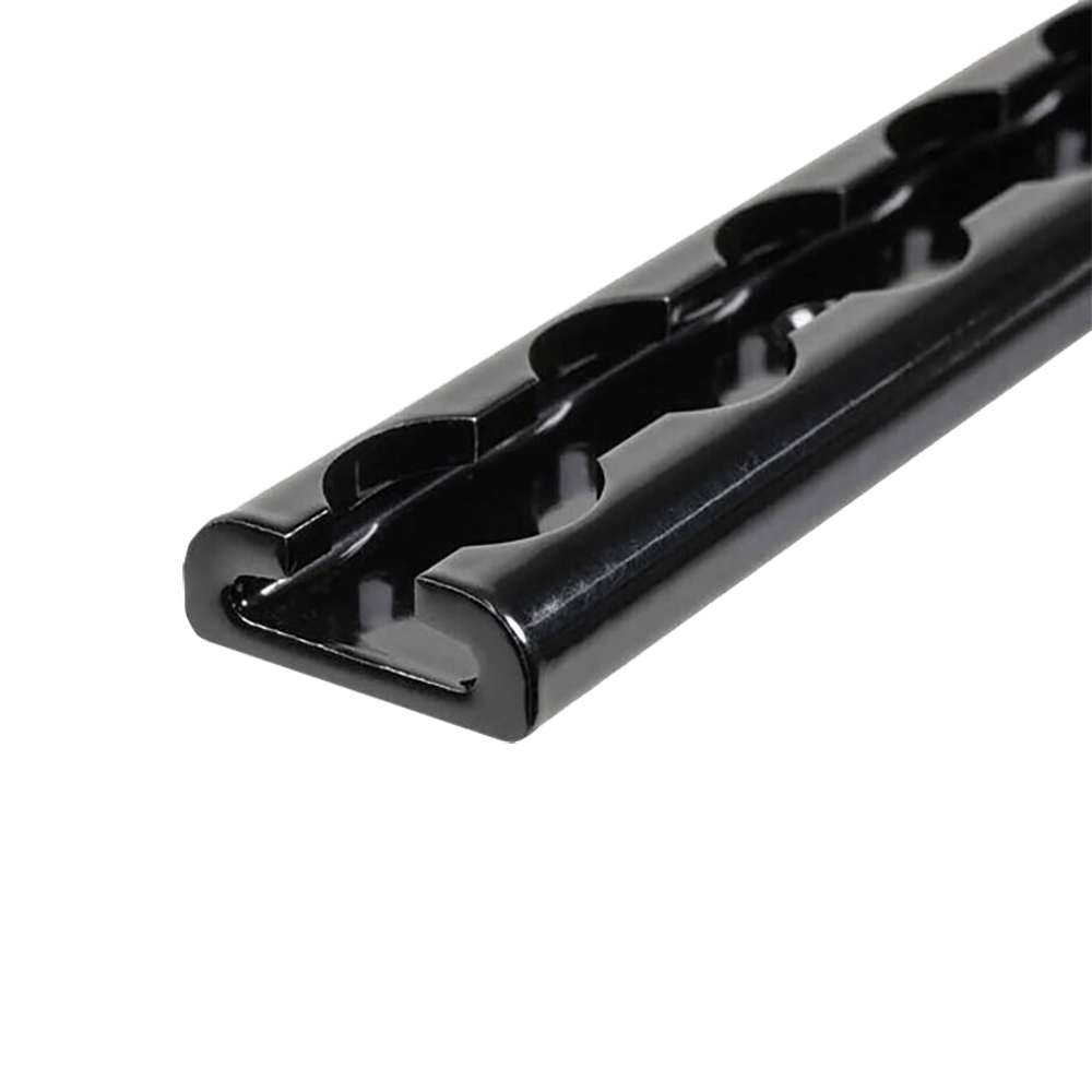 Đường ray chữ L bằng nhôm Anodized đen 72'