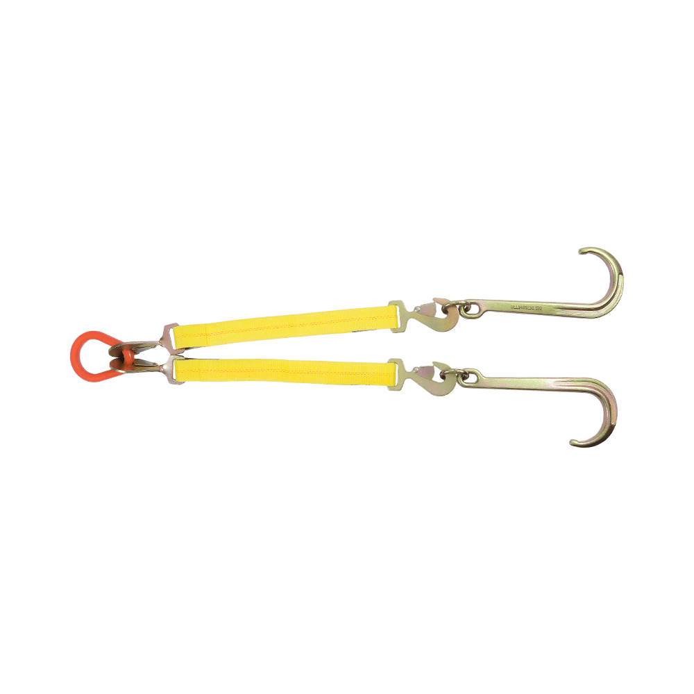 Ratcheting J-Hook Tie-Down V-Strap Design Móc đa điểm RTJ để sử dụng cho xe kéo