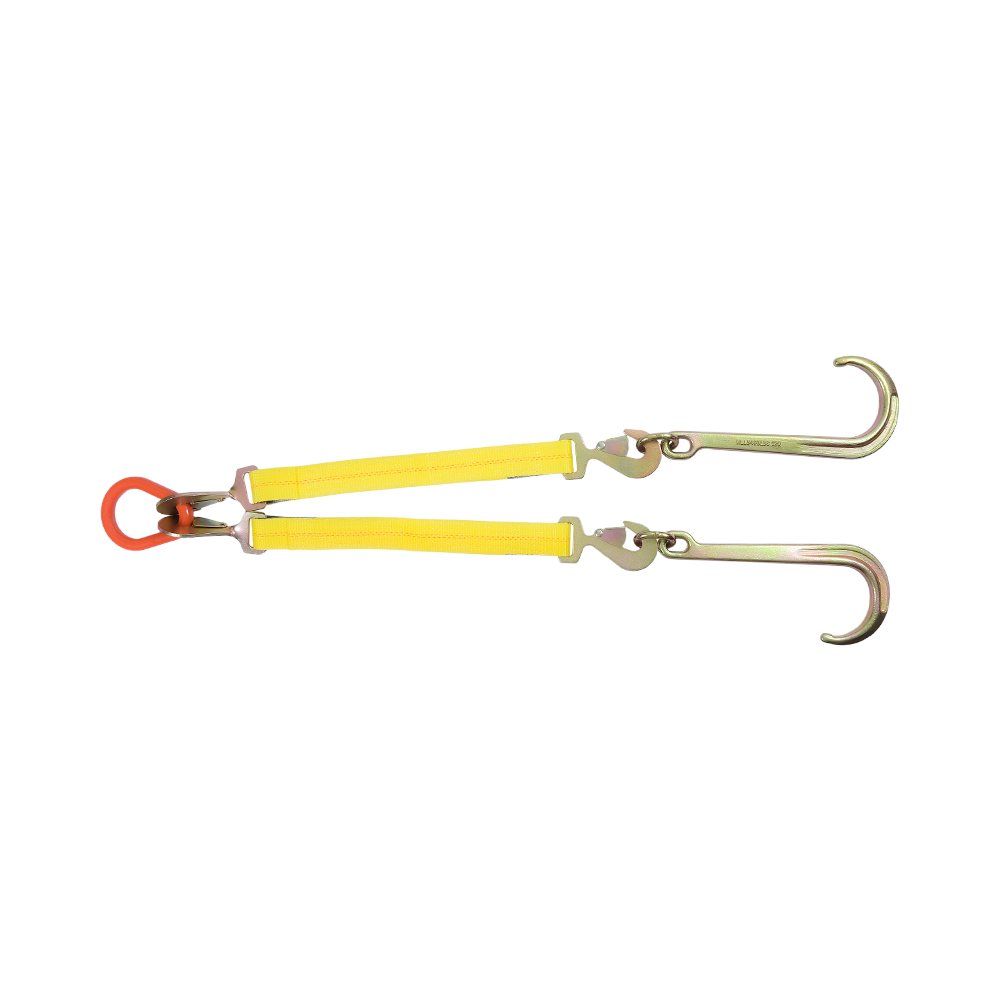 Ratcheting J-Hook Tie-Down V-Strap Design Móc đa điểm RTJ để sử dụng cho xe kéo