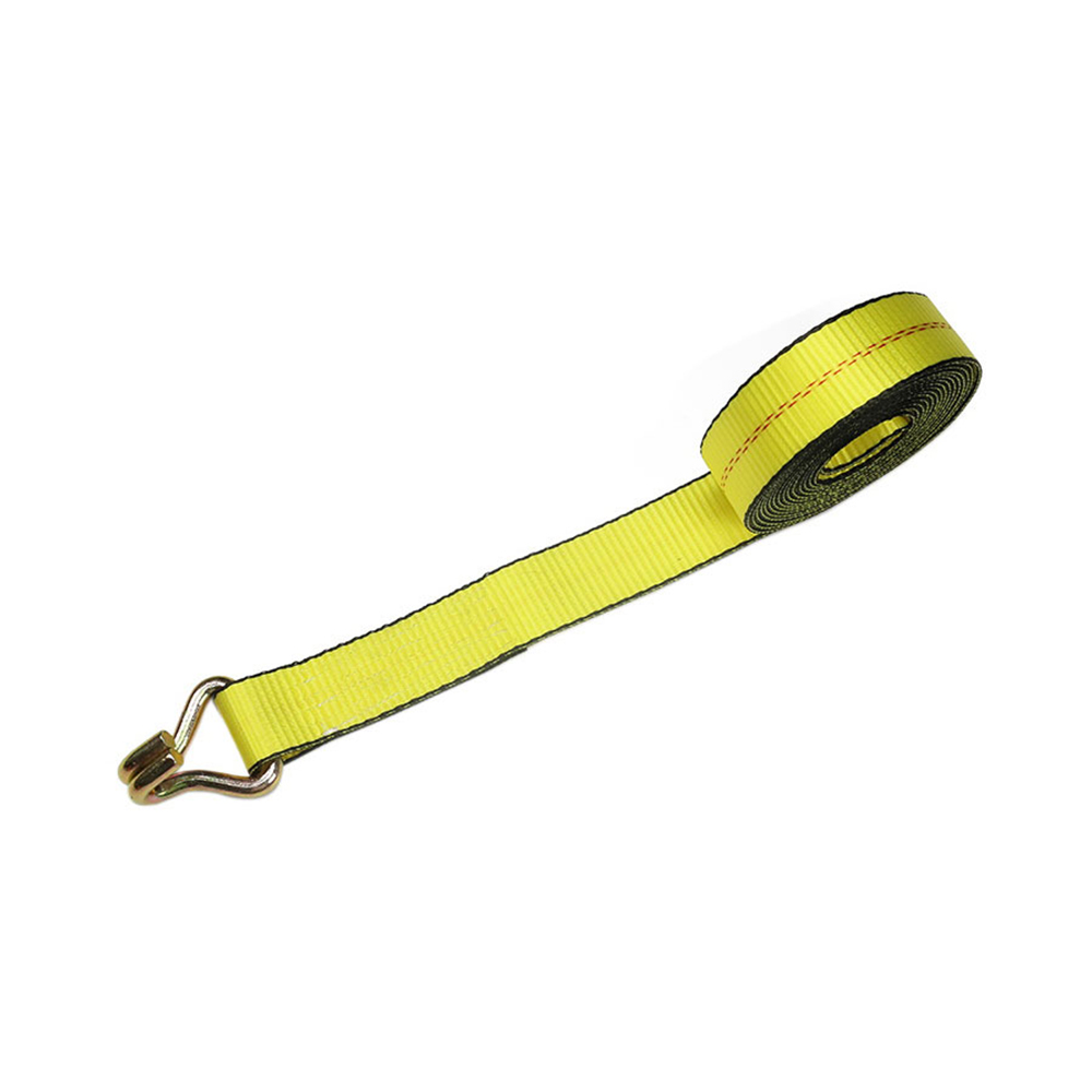 Dây đeo tời màu vàng 2 inch có móc chữ J đôi