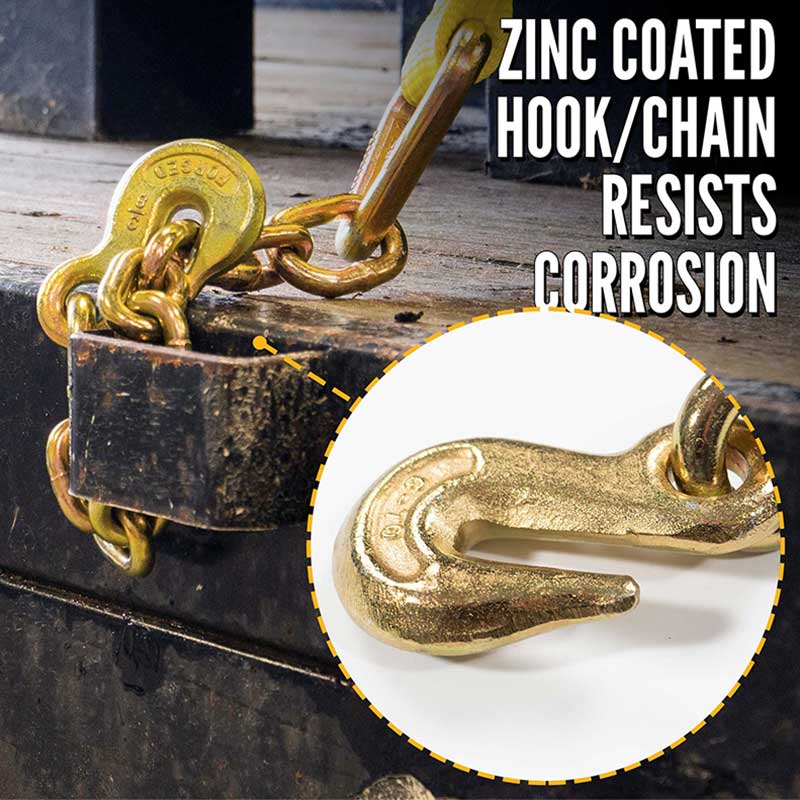 Dây đeo buộc xuống 3'' X 30' có dây xích mở rộng