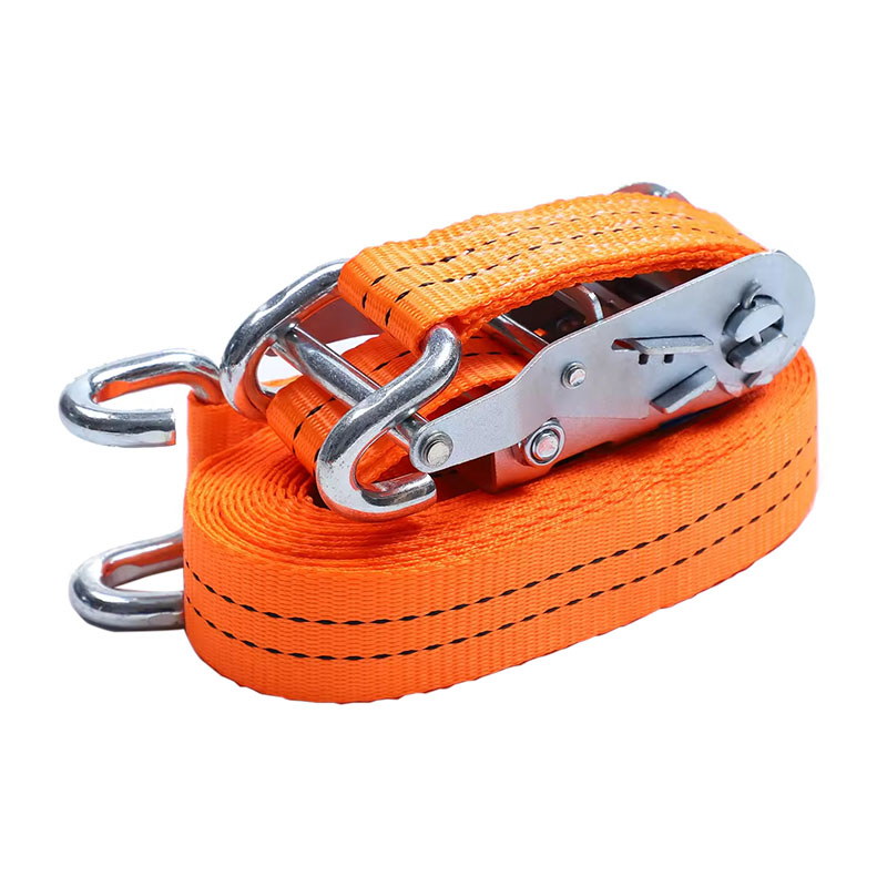 Kẽm trắng Tay cầm bằng thép ngắn Dây đeo Ratchet 2T Móc chữ U được thiết kế để vận chuyển hàng hóa bằng xe tải phẳng