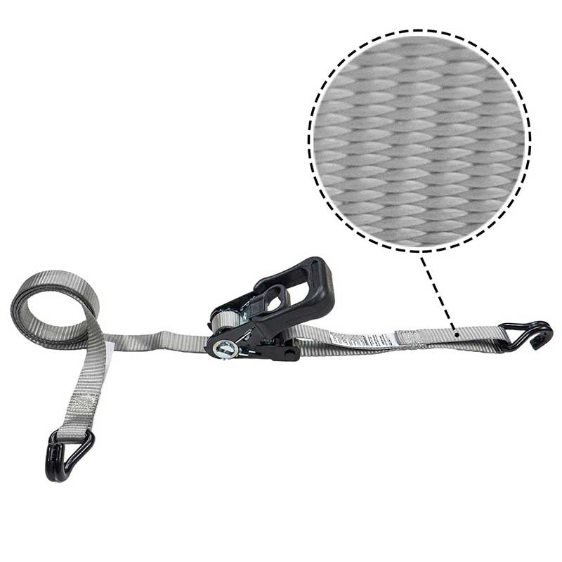 Dây đeo bánh cóc có tay cầm bọc cao su 1'' X 15' có móc dây bọc nhựa vinyl