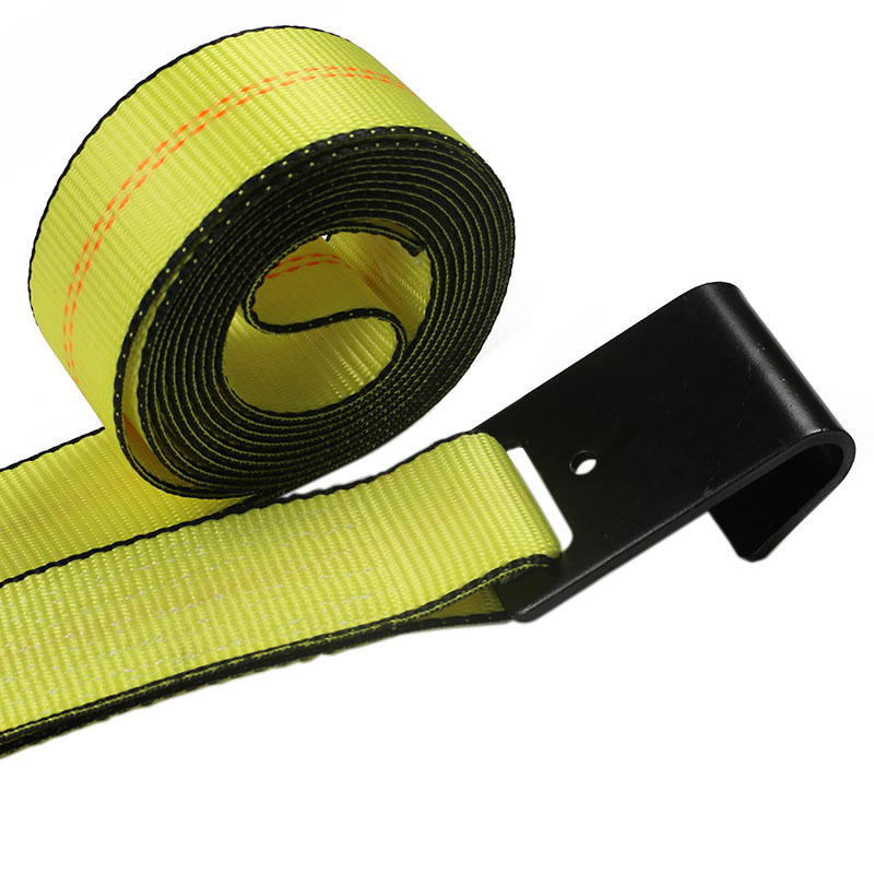 Dây đai móc phẳng 2'' để đảm bảo an toàn cho tải trọng của xe tải rơ-moóc