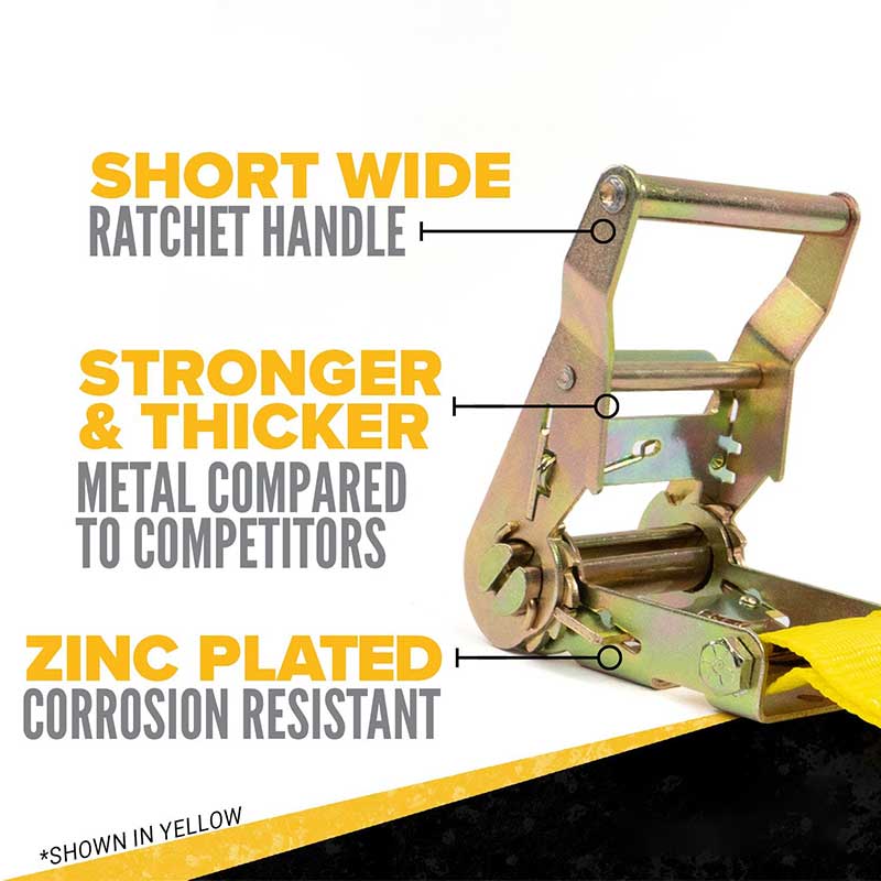 Dây đeo Ratchet vô tận màu vàng Force 2 X 10'