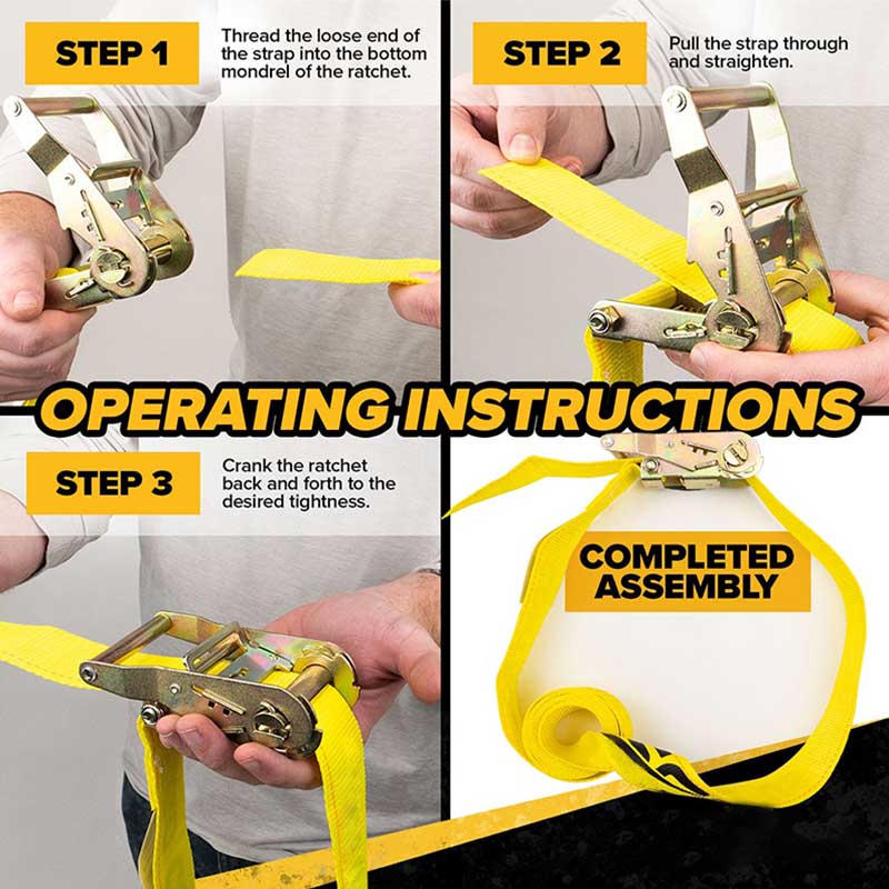 Dây đeo Ratchet vô tận màu vàng Force 2 X 10'