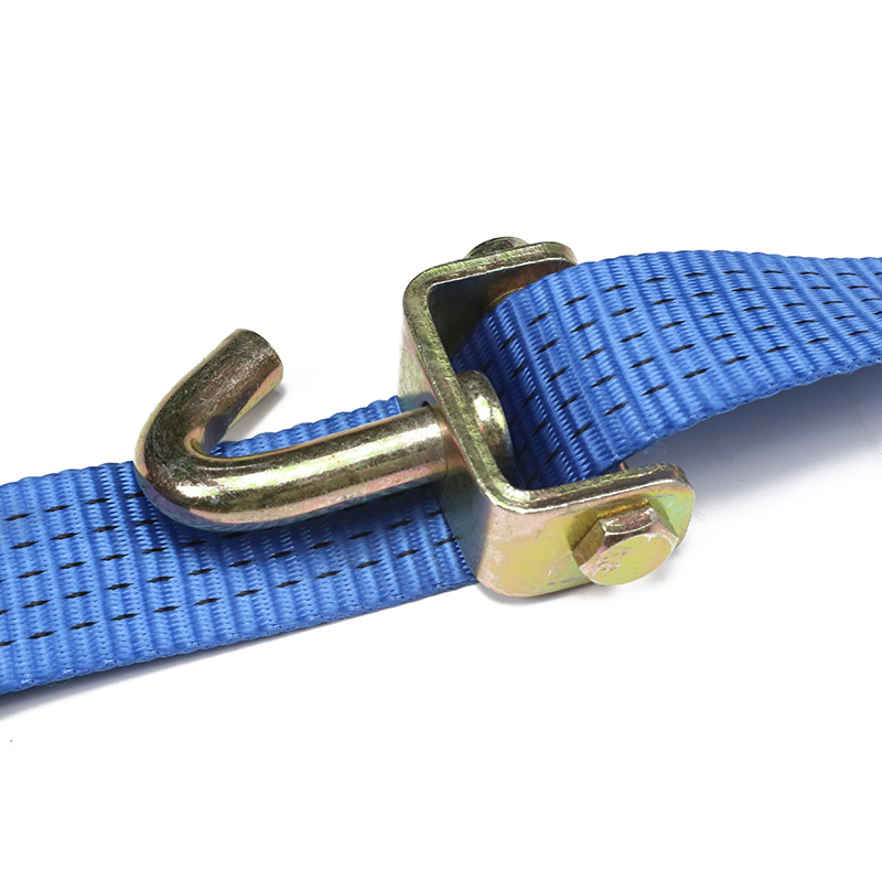 Móc xoay và khối cao su có dây đeo Ratchet hạng nặng 2INCH