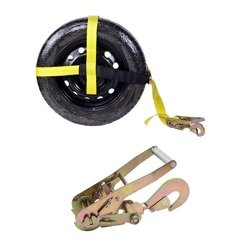 Dây buộc bánh xe lốp 2INCH có thể điều chỉnh bằng vòng móc D