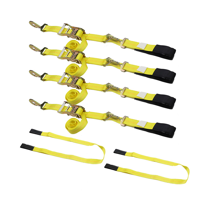Dây buộc trục ô tô kéo xuống Ratchet Tie Downs