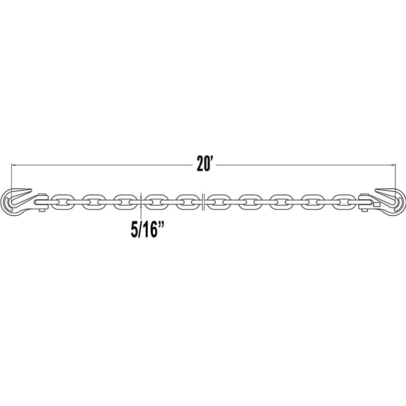 Bộ dây buộc 516 W Móc kẹp Clevis - Cấp 80